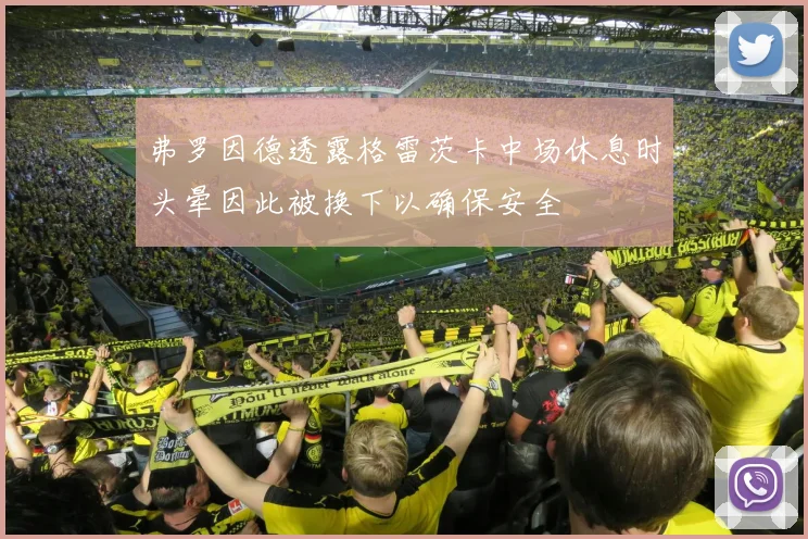 弗罗因德透露格雷茨卡中场休息时头晕因此被换下以确保安全