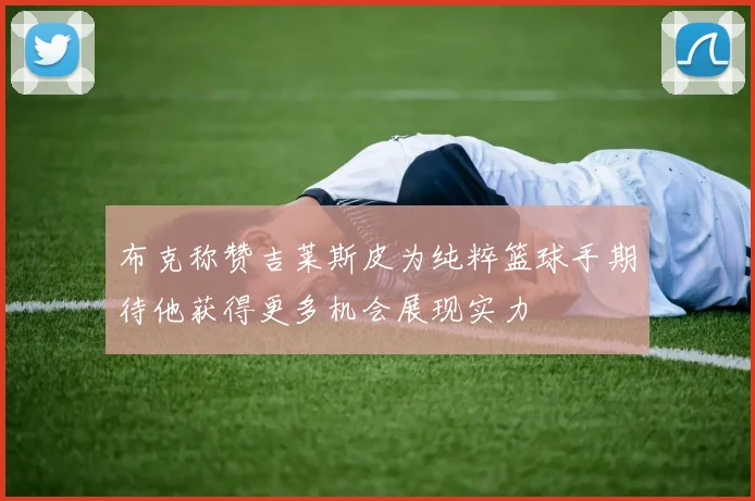 布克称赞吉莱斯皮为纯粹篮球手期待他获得更多机会展现实力